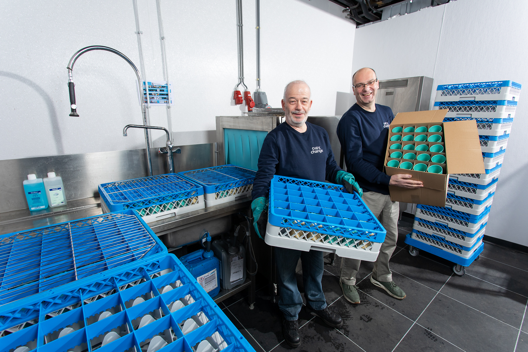 Medewerkers van CupXchange in Utrecht
